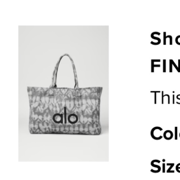 Alo Shopper Tote - Picture 3 of 3
